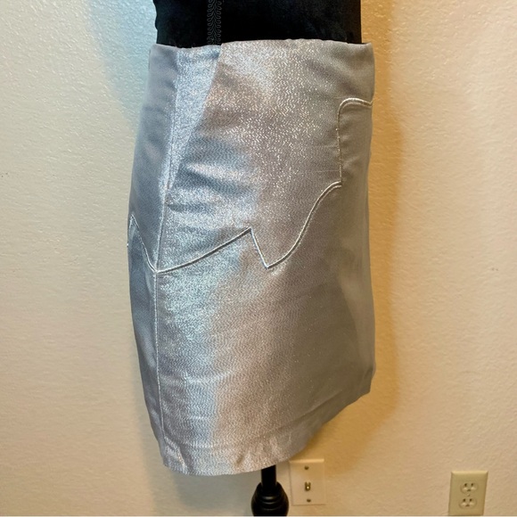 Silver Mini Skirt - Picture 7 of 14